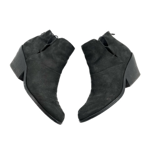 Eileen Fisher Black Leather Tote Ankle Bootie Boots Size 8.5 - Picture 8 of 10